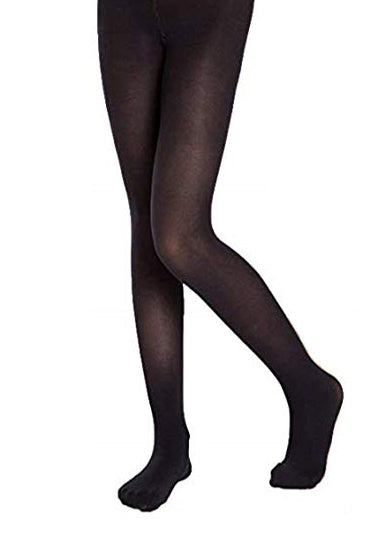 Women black semi pantyhose tights Snazzyway